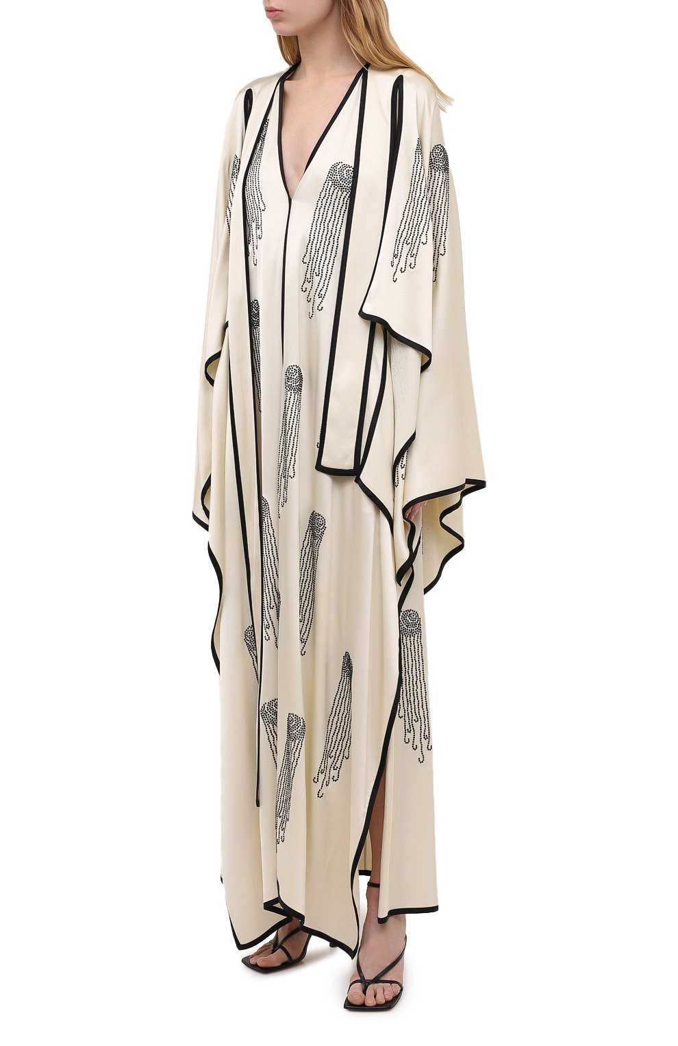 Платье из вискозы STELLA MCCARTNEY бежевого цвета по цене 392500 руб., арт. 602163/SPA32, фото 3 Платье из вискозы STELLA MCCARTNEY, арт. 602163/SPA32, фото 3