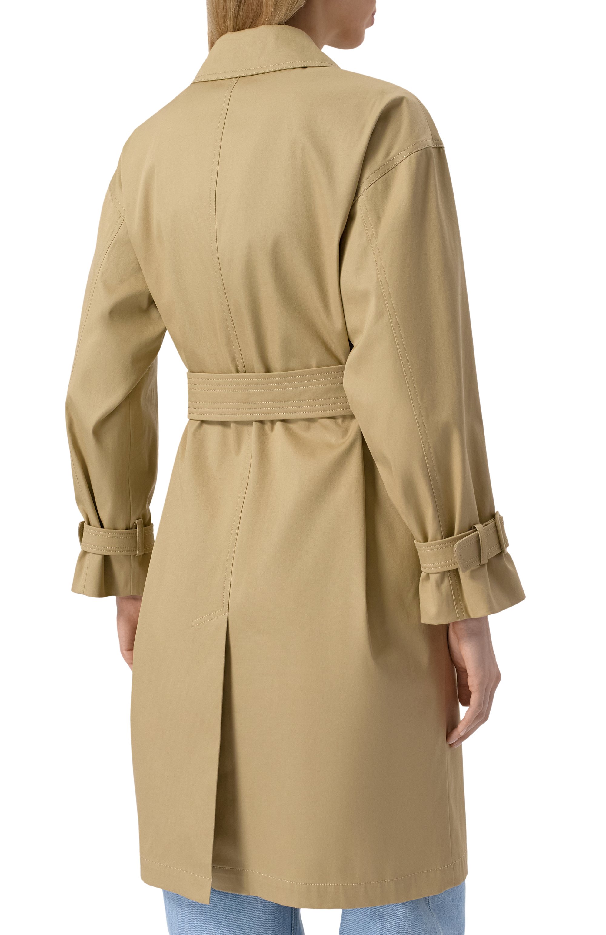 Хлопковый тренч MAX MARA STUDIO, арт. EBRIEN, фото 4