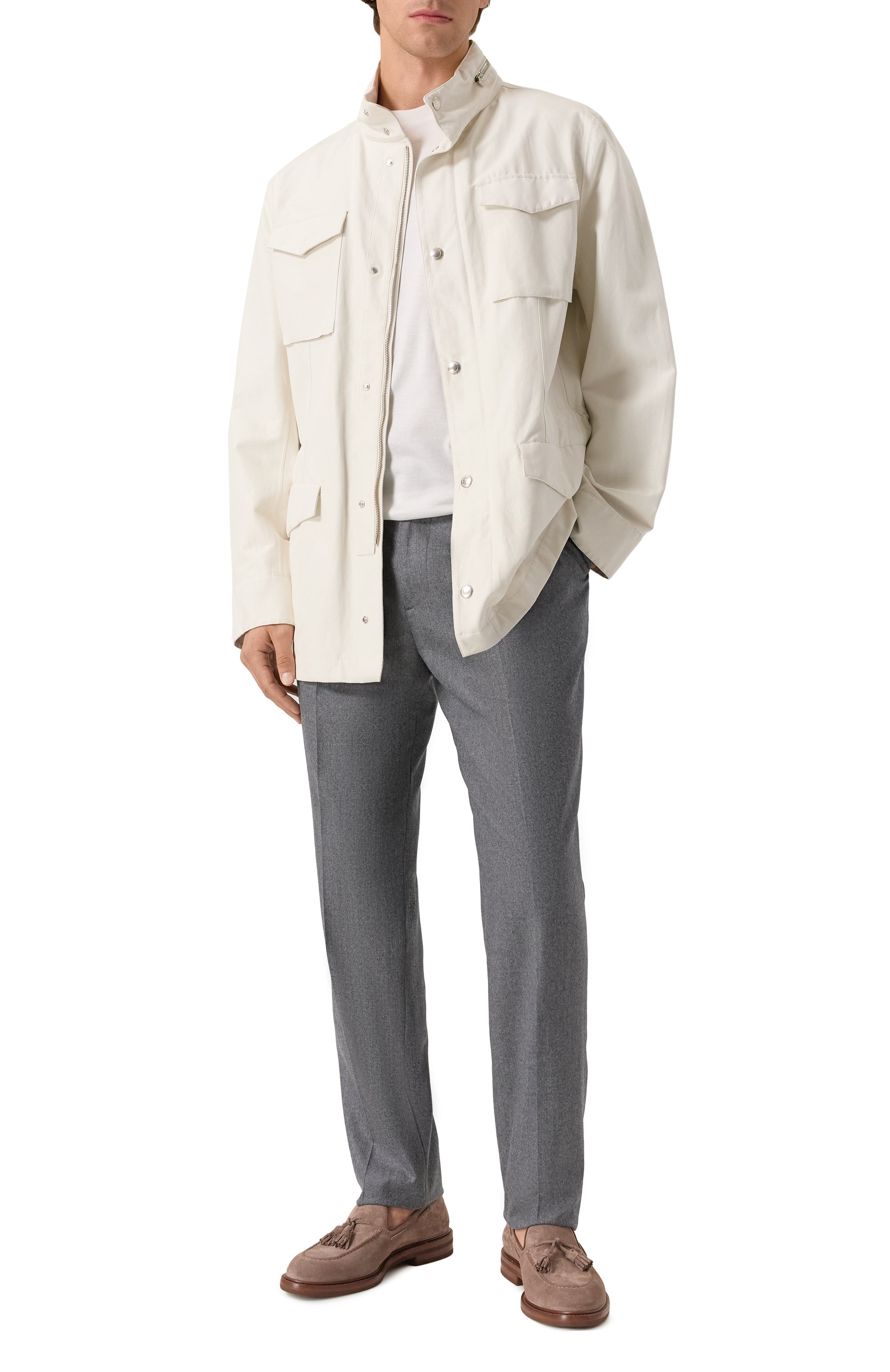 Куртка изо льна и шелка BRUNELLO CUCINELLI, арт. MB4086113, фото 2