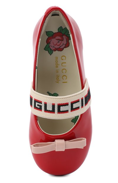 Кожаные балетки GUCCI, арт. 552941/0IRA0, фото 4