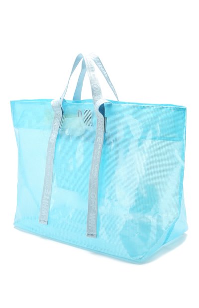 Сумка-тоут OFF-WHITE голубого цвета по цене 29500 руб., арт. 0WNA094R20H07071B301, фото 3 Сумка-тоут OFF-WHITE, арт. 0WNA094R20H07071B301, фото 3