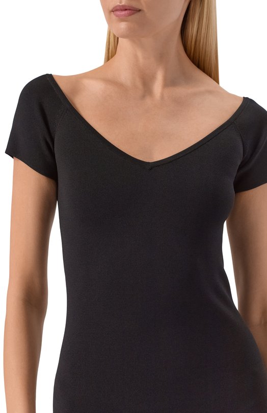 Платье из вискозы Max Mara Studio MSTCABINA Чёрный  MSTCABINA Фото 4