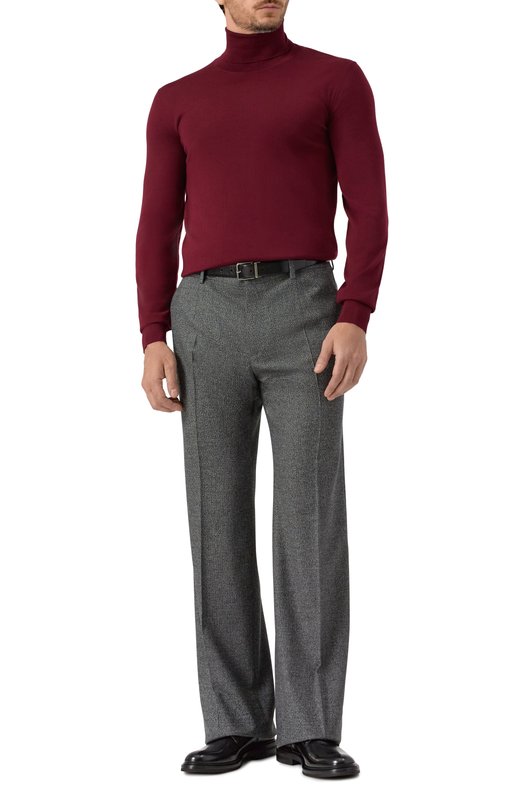 Шерстяная водолазка Dolce & Gabbana GXW05T/JCVZS Бордовый  GXW05T/JCVZS Фото 2