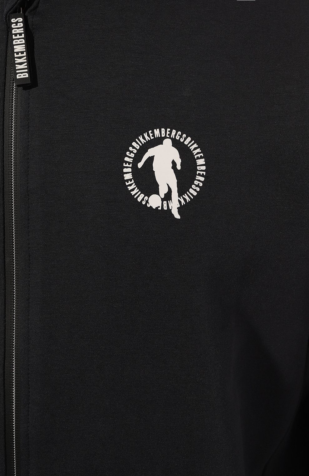 Хлопковая толстовка DIRK BIKKEMBERGS темно-синего цвета по цене 14050 руб., арт. PBMF0436, фото 5 Хлопковая толстовка DIRK BIKKEMBERGS, арт. PBMF0436, фото 5