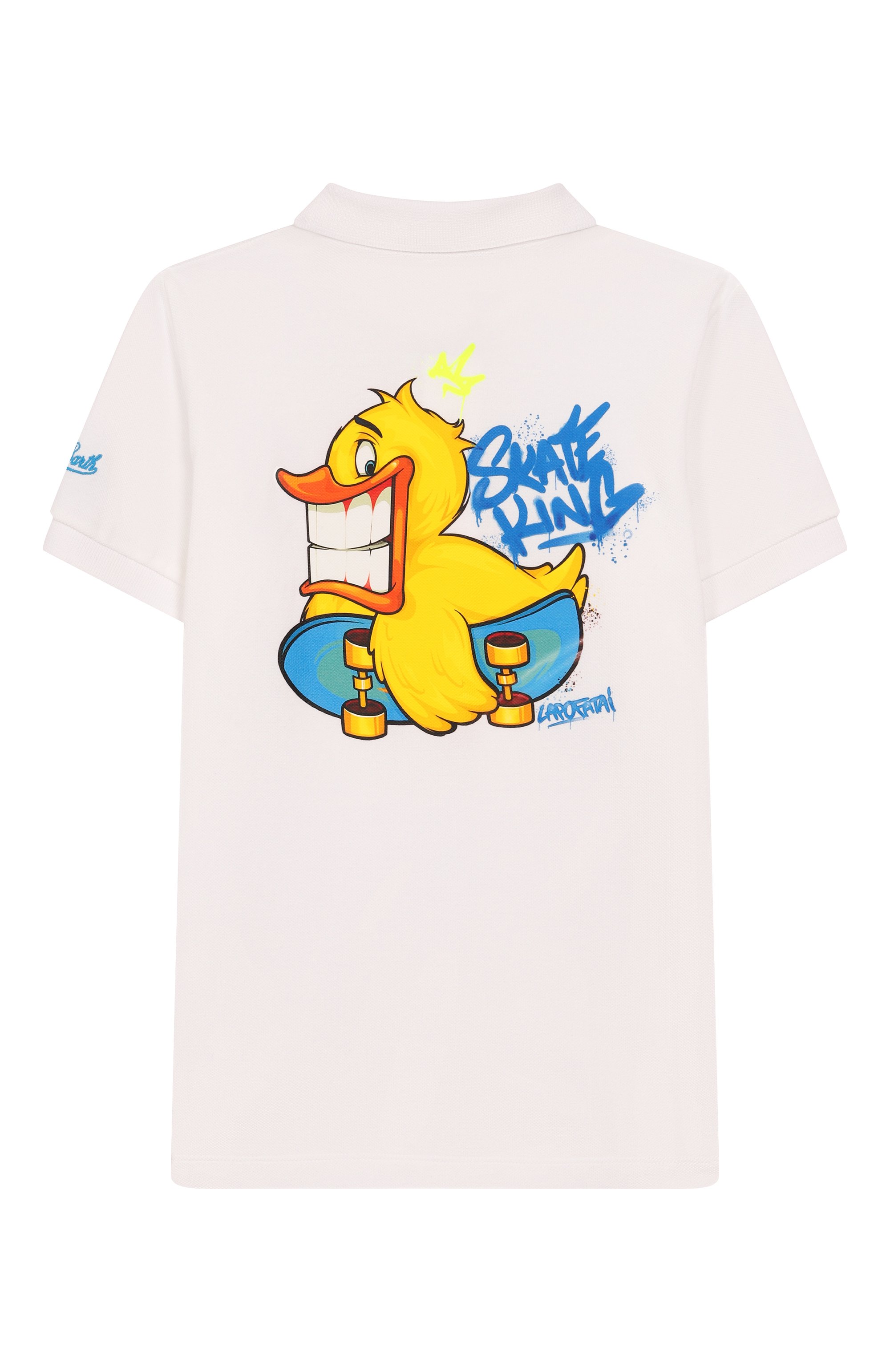 Хлопковое поло MC2 SAINT BARTH молочного цвета по цене 13150 руб., арт. BEVERLY HILLS JR/00996F, фото 2 Хлопковое поло MC2 SAINT BARTH, арт. BEVERLY HILLS JR/00996F, фото 2