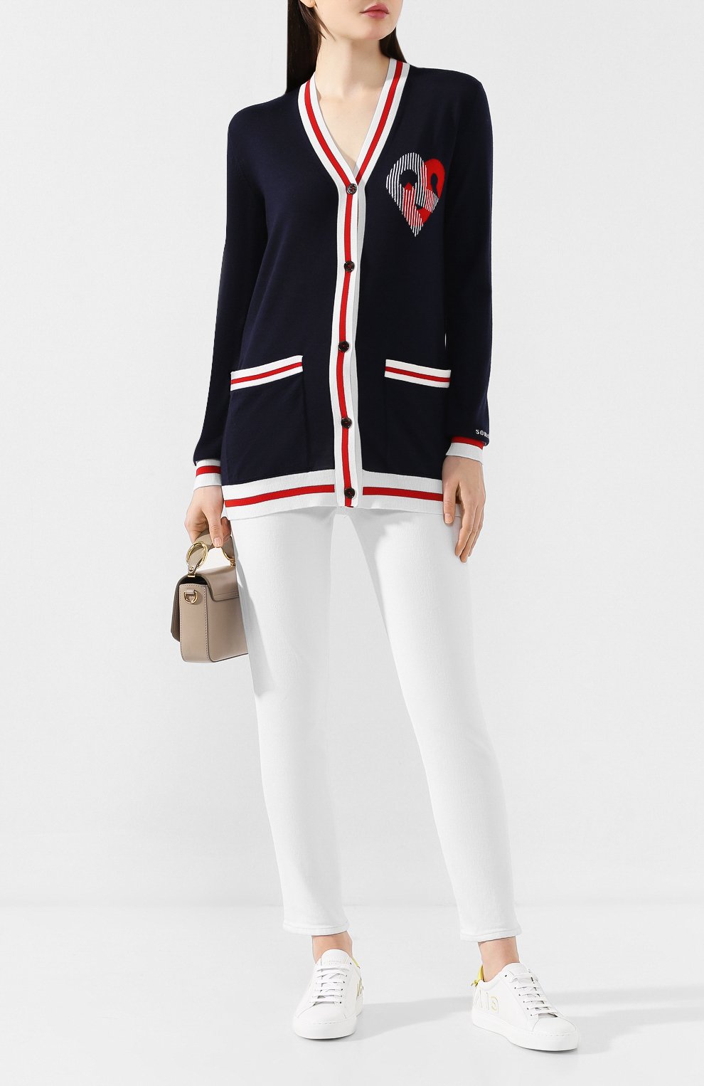 Шерстяной кардиган SONIA RYKIEL синего цвета по цене 58550 руб., арт. 13152115-PA, фото 2 Шерстяной кардиган SONIA RYKIEL, арт. 13152115-PA, фото 2