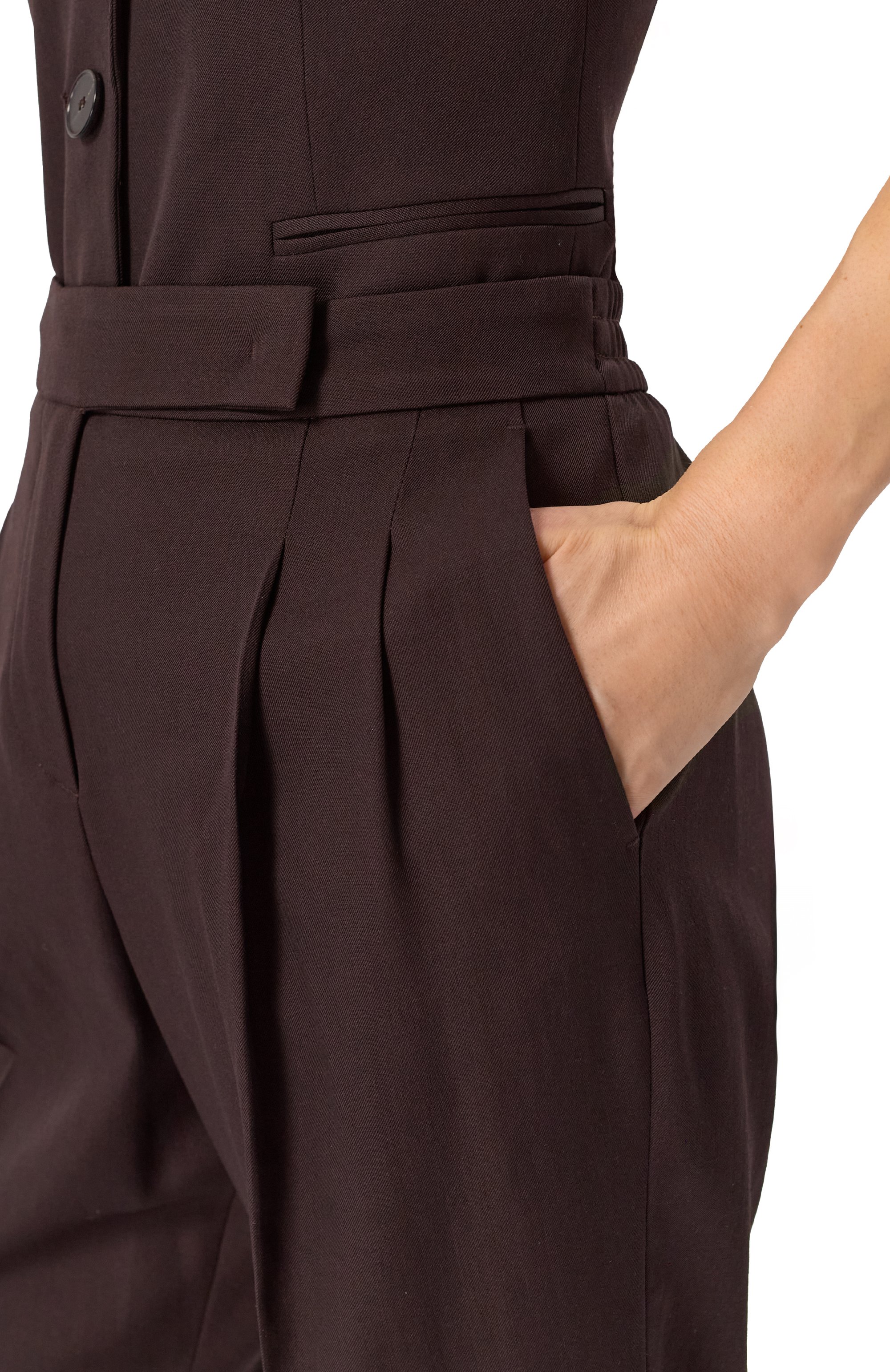 Шерстяные брюки WINDSOR темно-коричневого цвета по цене 48600 руб., арт. 52 DH400 10018996/30045410, фото 5 Шерстяные брюки WINDSOR, арт. 52 DH400 10018996/30045410, фото 5