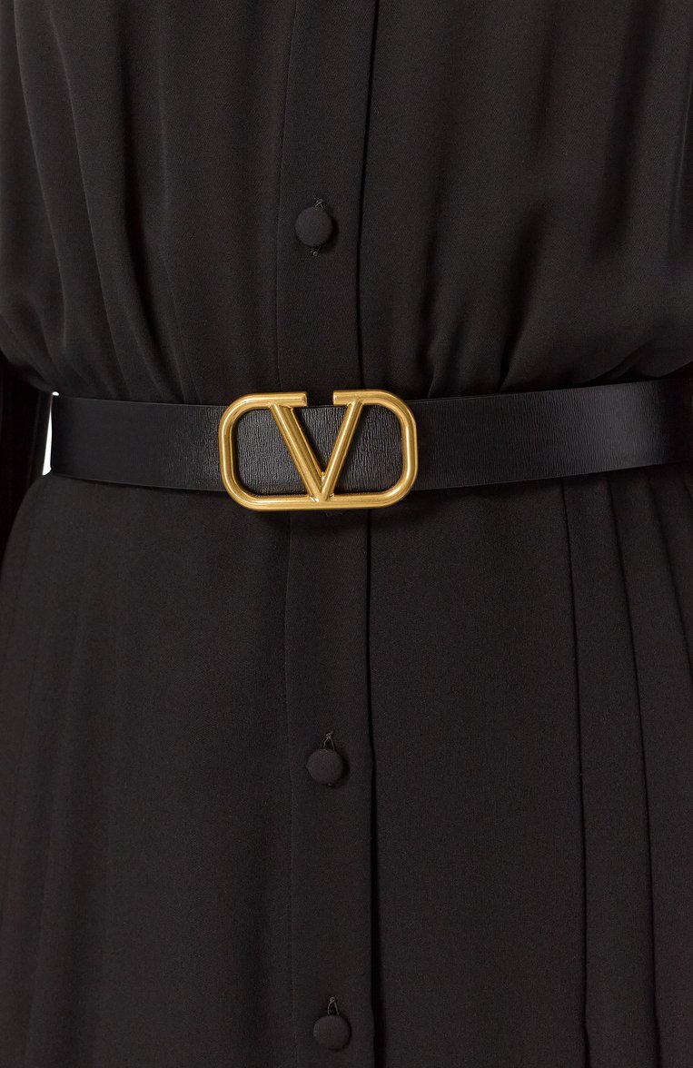 Женский двусторонний ремень vlogo signature VALENTINO коричневого цвета, арт. 6W2T0T15/ZFR | Фото 3 (Материал: Натуральная кожа; Нос: Не проставлено; Кросс-КТ: Тонкие)