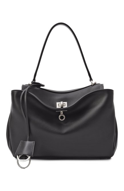 Женская сумка rodeo small BALENCIAGA черного цвета, арт. 789779/2AA4U | Фото 1 (Материал: Натуральная кожа; Материал сплава: Проставлено; Драгоценные камни: Проставлено; Размер: small; Ремень/цепочка: На ремешке)