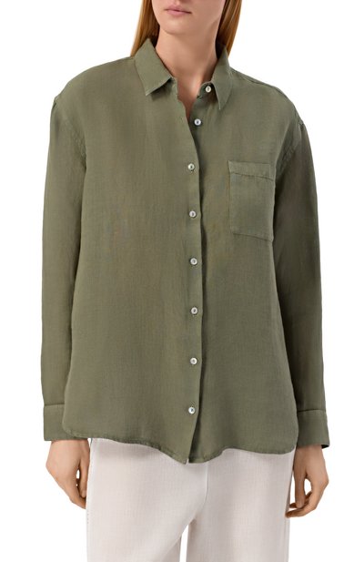 Льняная рубашка 120% LINO, арт. 33ALIW19GE/0000115, фото 3