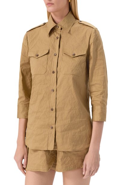 Хлопковая рубашка PRADA, арт. P492G/14NH, фото 3