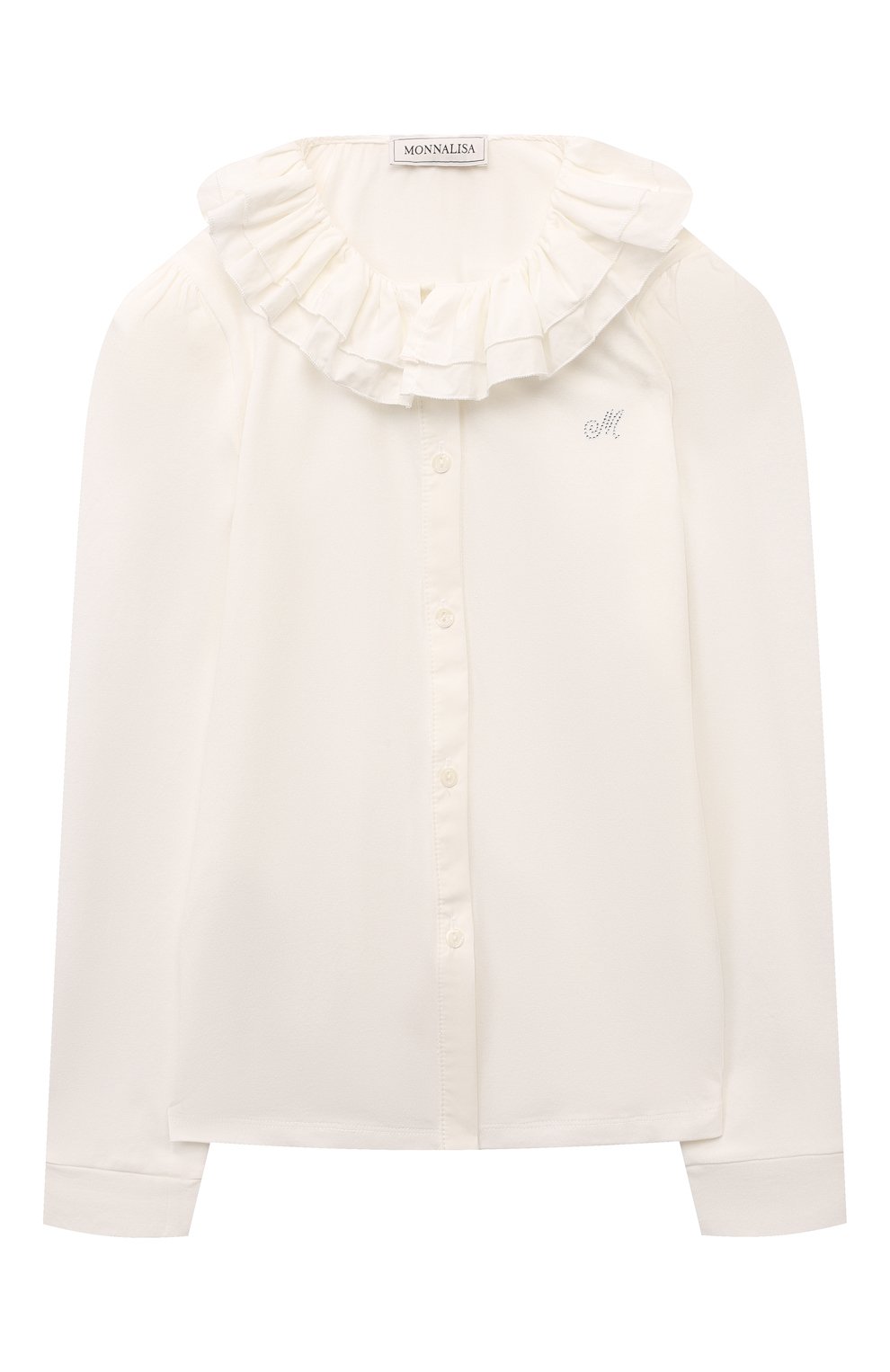 Хлопковая блузка MONNALISA, арт. 17DPAT, фото 1