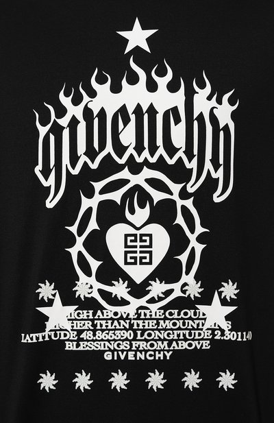 Хлопковый лонгслив GIVENCHY, арт. BM71G53YHU, фото 5