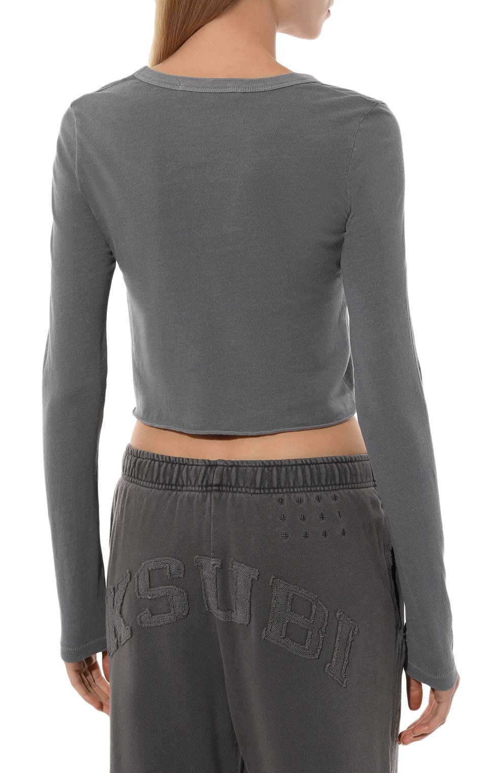 Хлопковый лонгслив SLVRLAKE, арт. TLBY100P N0WL, фото 4