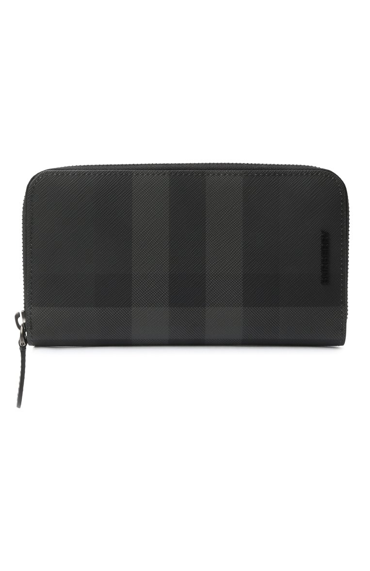 Мужской портмоне BURBERRY серого цвета, арт. 8070254 | Фото 1 (Нос: Не проставлено; Материал: Синтетический материал)
