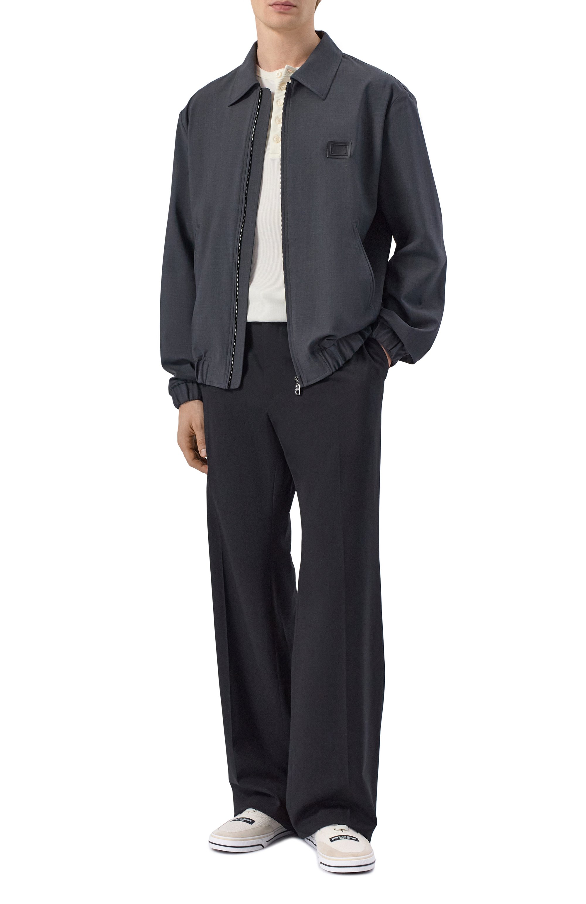 Комбинированные кеды dg sailing DOLCE & GABBANA белого цвета по цене 65350 руб., арт. CS2399/A0332, фото 2 Комбинированные кеды dg sailing DOLCE & GABBANA, арт. CS2399/A0332, фото 2