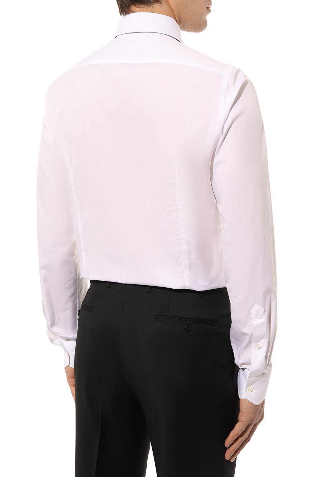 Хлопковая сорочка GIAMPAOLO белого цвета по цене 36200 руб., арт. 608/TS15311, фото 5 Хлопковая сорочка GIAMPAOLO, арт. 608/TS15311, фото 5