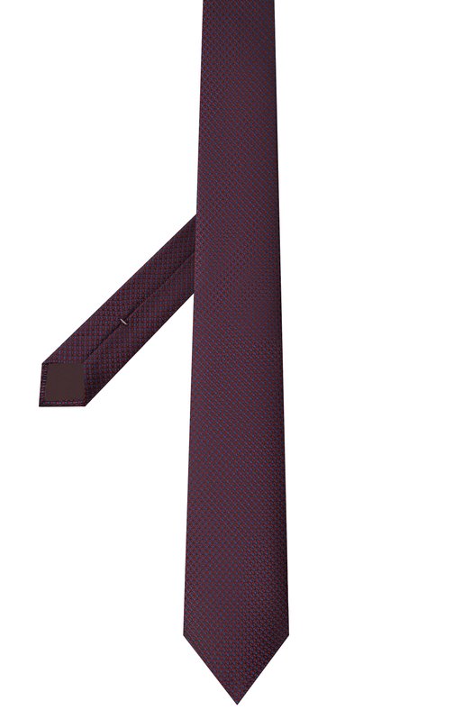 Шелковый галстук Canali 18/HJ04402 Бордовый  18/HJ04402 Фото 3