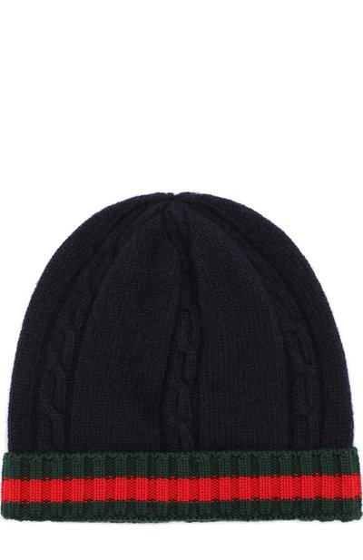 Шерстяная шапка фактурной вязки GUCCI, арт. 436803/4K206, фото 1