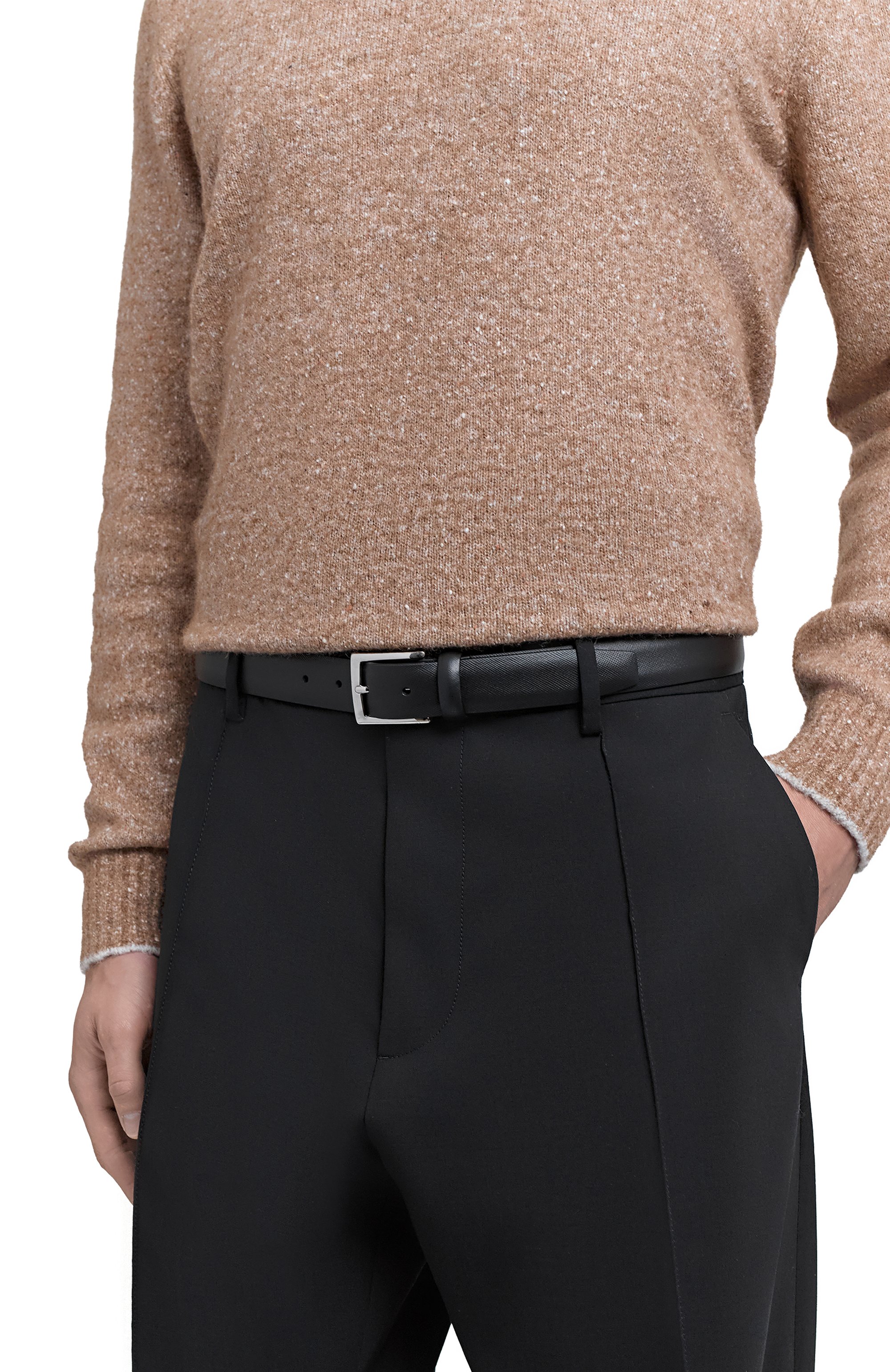 Кожаный ремень KITON, арт. USC3602N0132706, фото 2