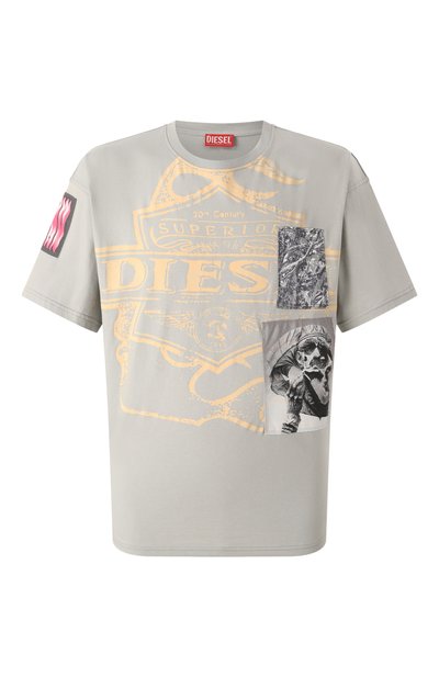 Хлопковая футболка DIESEL, арт. A16162/0PLAT, фото 1