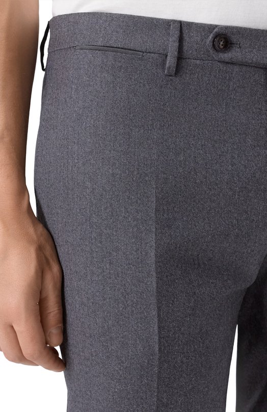 Брюки из шерсти и кашемира Andrea Campagna SC/1 ALC/ZG1202X Серый  SC/1 ALC/ZG1202X Фото 5