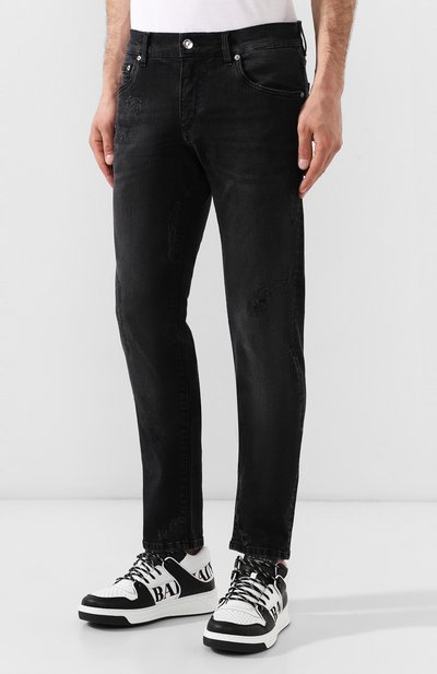 Джинсы DOLCE & GABBANA черного цвета по цене 93750 руб., арт. GY07LD/G8AZ5, фото 3 Джинсы DOLCE & GABBANA, арт. GY07LD/G8AZ5, фото 3