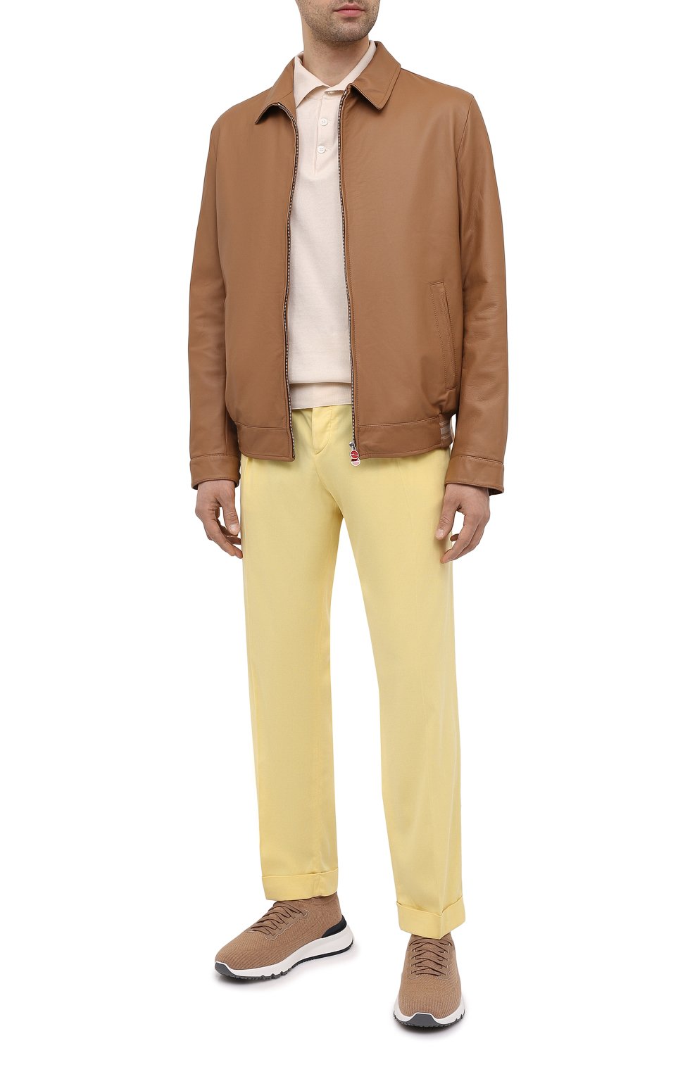 Кожаный бомбер KITON, арт. UW0898V07T83, фото 2