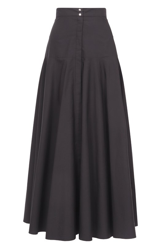 Хлопковая юбка Max Mara Studio 0XIRIA Чёрный 0XIRIA