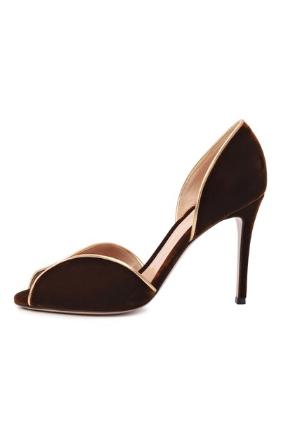 Бархатные туфли ethel GIANVITO ROSSI, арт. G61751.95RIC.NK1MKBW, фото 4