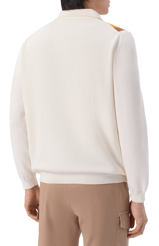 Хлопковый кардиган Kiton UMM0767 Белый  UMM0767 Фото 4