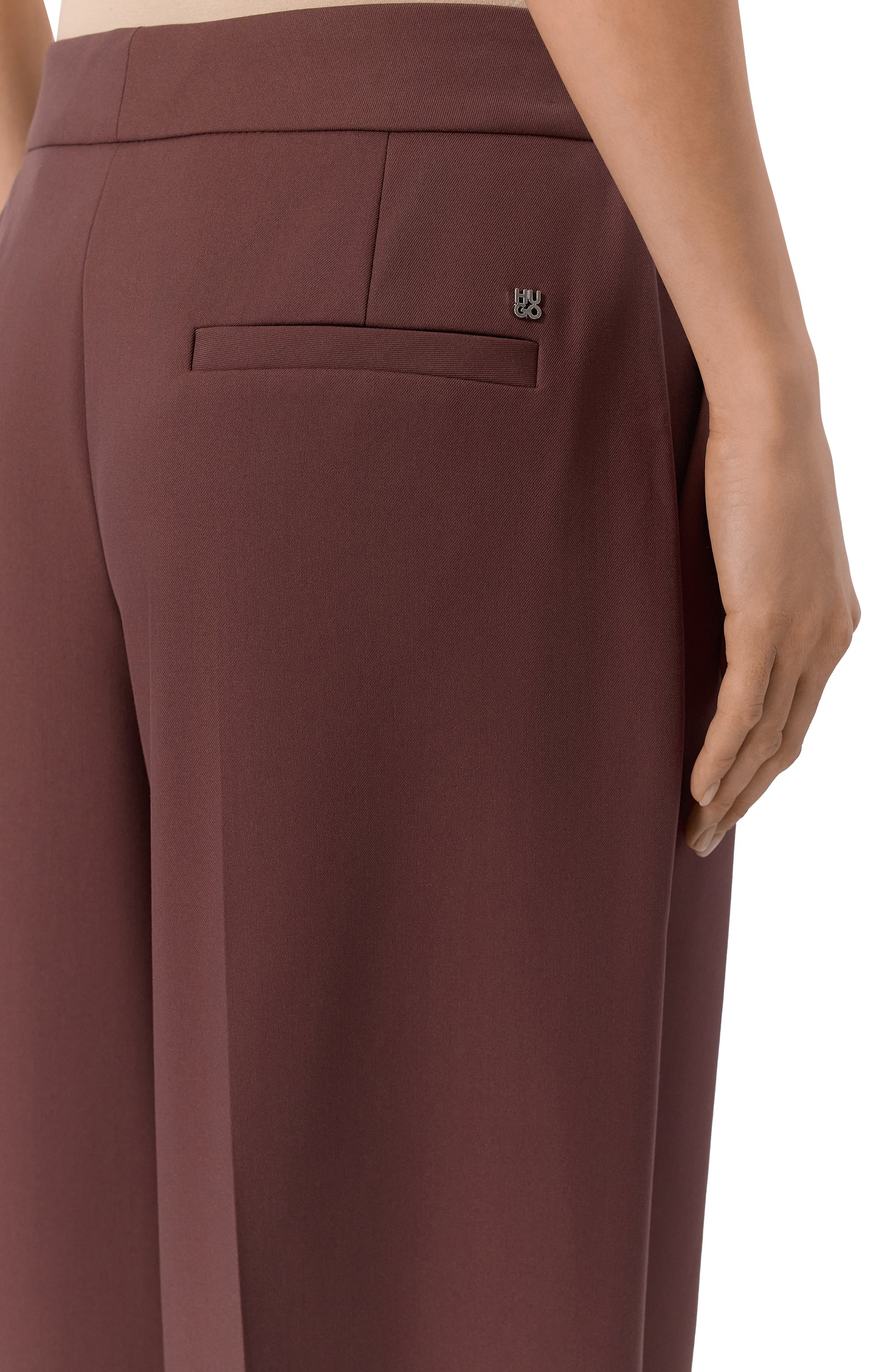 Брюки HUGO коричневого цвета по цене 23800 руб., арт. 50544107, фото 5 Брюки HUGO, арт. 50544107, фото 5