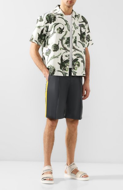 Комбинированные сандалии INUIKII белого цвета по цене 27550 руб., арт. 50105-15, фото 2 Комбинированные сандалии INUIKII, арт. 50105-15, фото 2