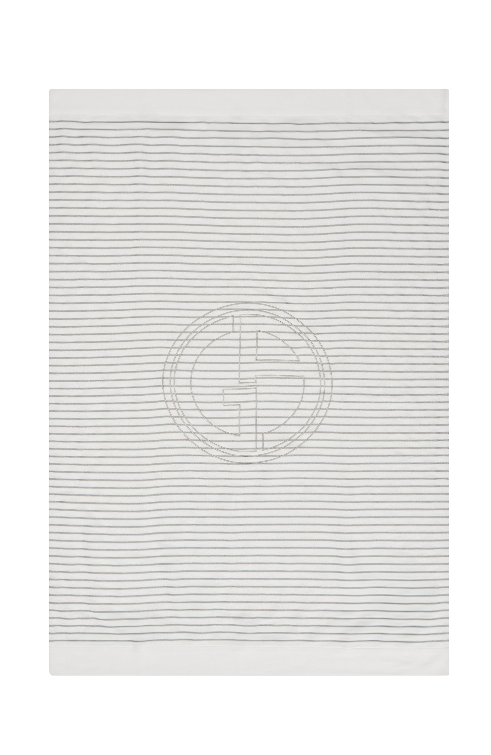 Хлопковое полотенце GIORGIO ARMANI белого цвета по цене 52750 руб., арт. GW000134/AF10463, фото 1 Хлопковое полотенце GIORGIO ARMANI, арт. GW000134/AF10463, фото 1