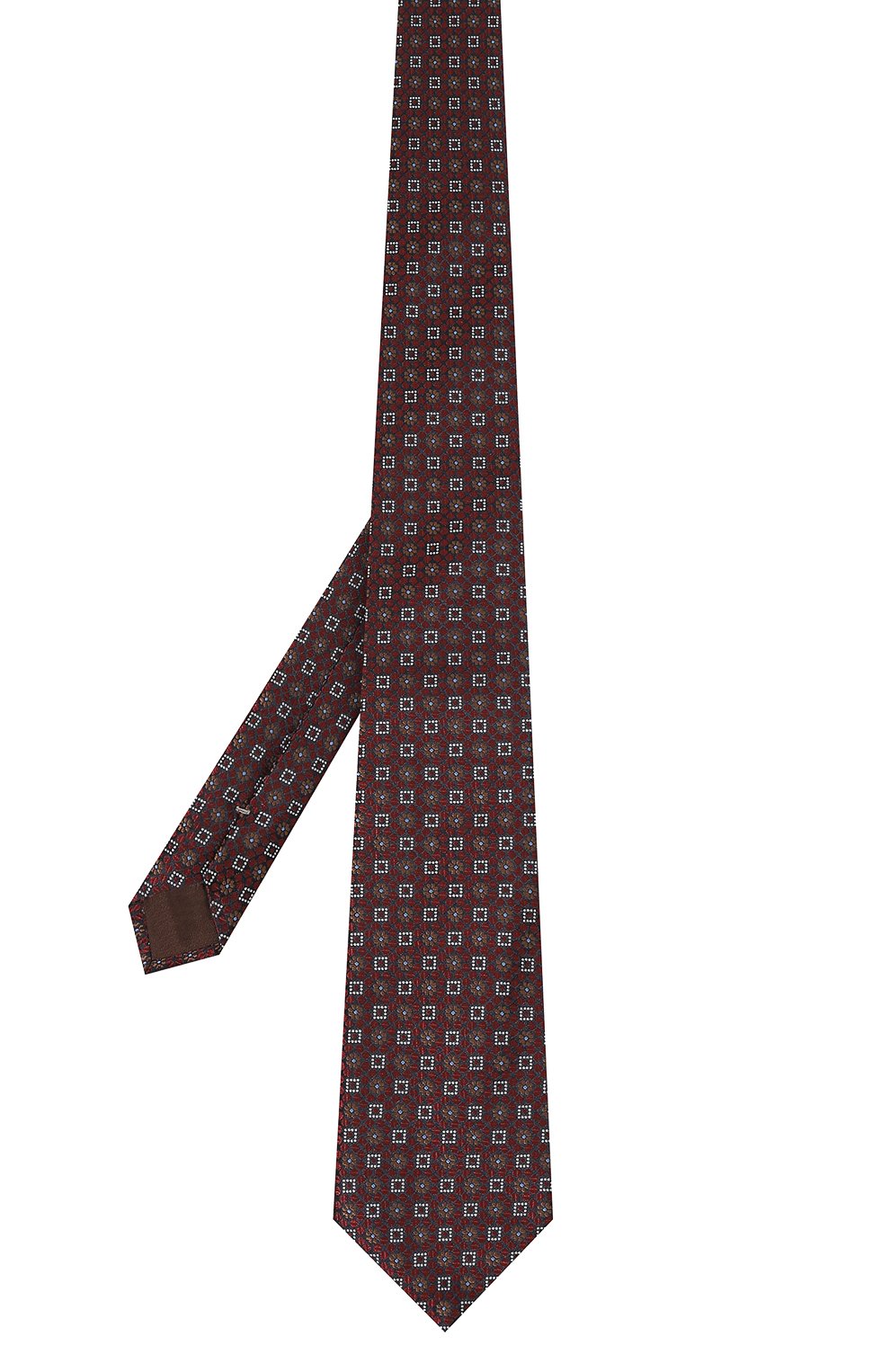 Шелковый галстук CANALI темно-красного цвета по цене 17550 руб., арт. 18/HJ04149, фото 3 Шелковый галстук CANALI, арт. 18/HJ04149, фото 3