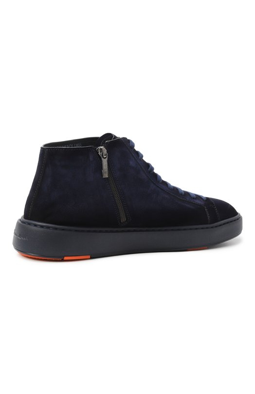 Замшевые кеды Cleanic Santoni MBCG221410CAKA0L Синий  MBCG221410CAKA0L Фото 5