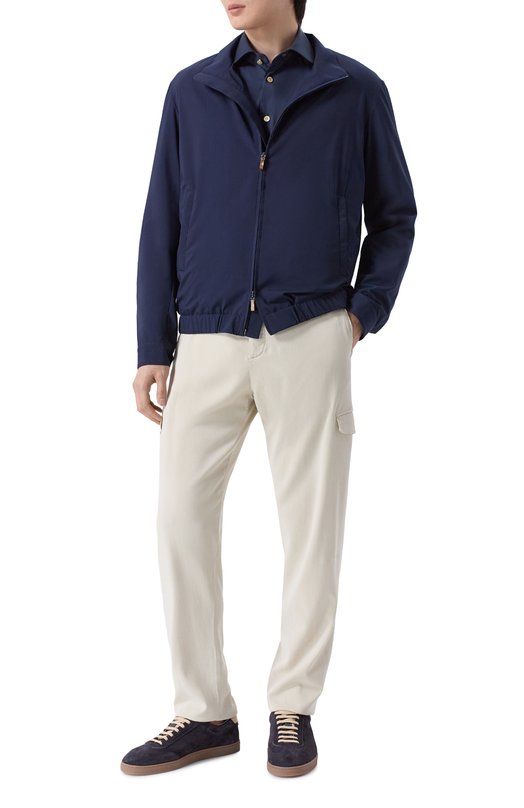 Хлопковая сорочка Kiton UCCH0943206 Синий  UCCH0943206 Фото 2