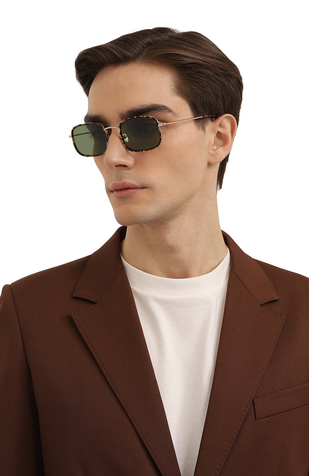 Солнцезащитные очки G.O.D. EYEWEAR, арт. THREE YELL0W T0RT0ISE W/GREEN LENS, фото 3