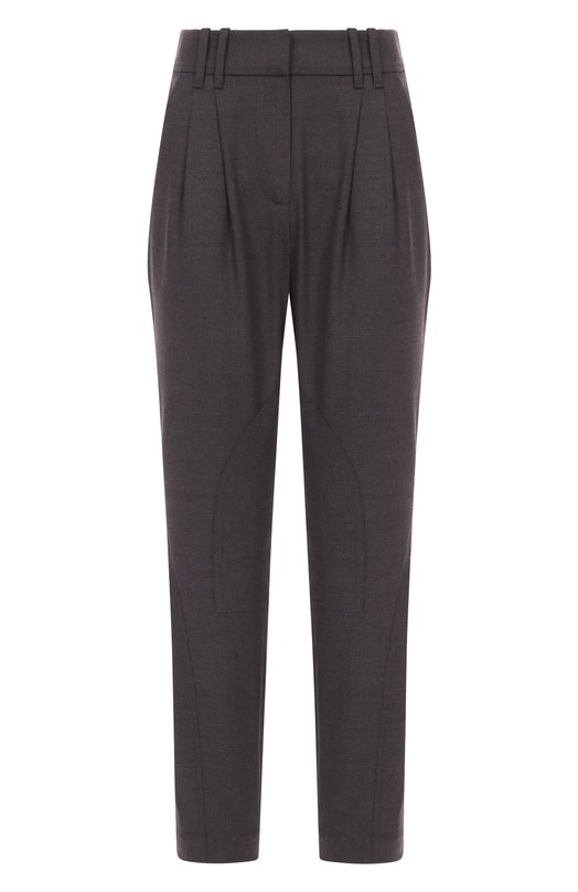 Шерстяные брюки Brunello Cucinelli MG912P9029 Серый MG912P9029