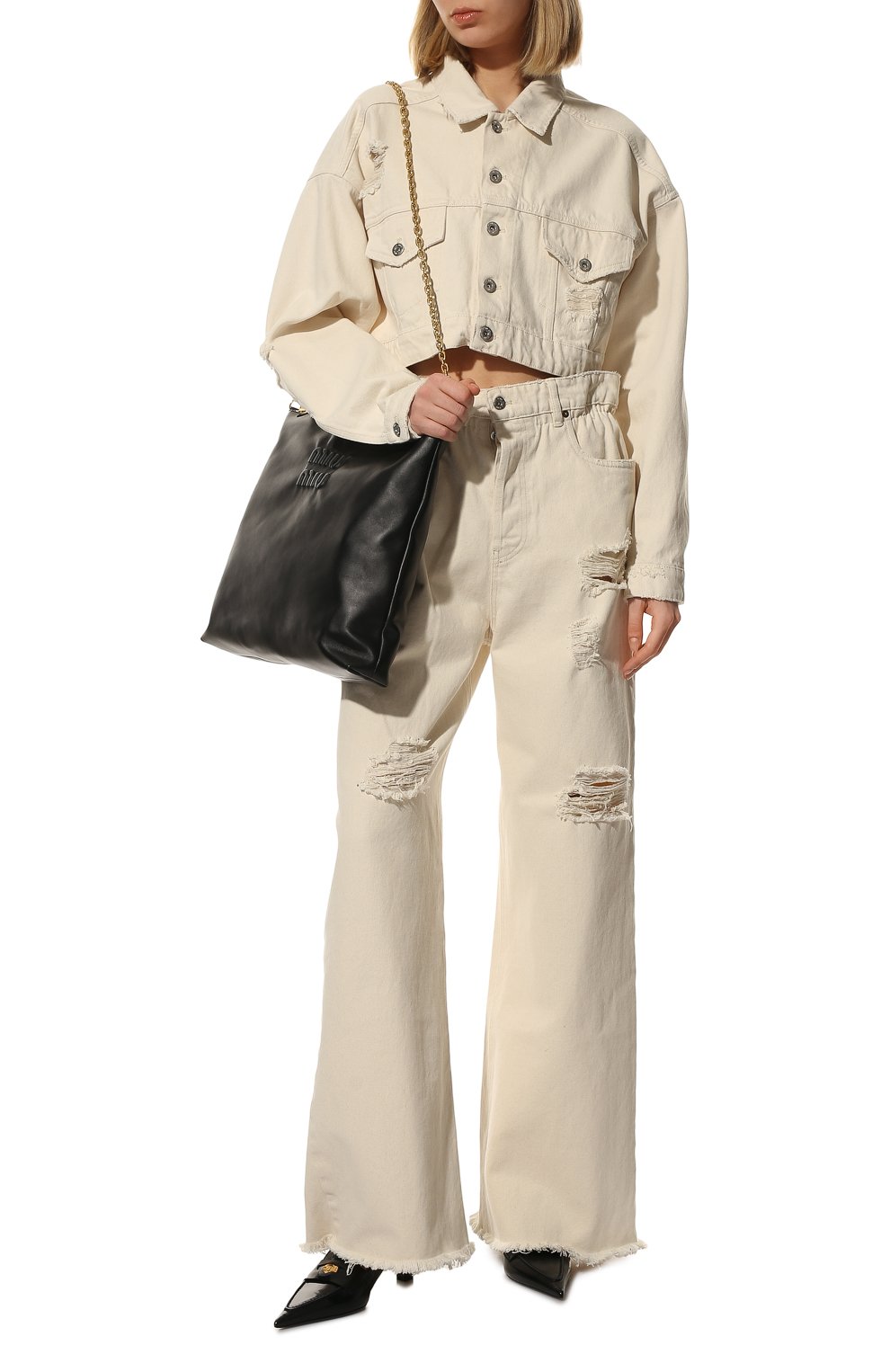 Сумка MIU MIU черного цвета по цене 220000 руб., арт. 5BC114-2DDJ-F0002-OOO, фото 6 Сумка MIU MIU, арт. 5BC114-2DDJ-F0002-OOO, фото 6