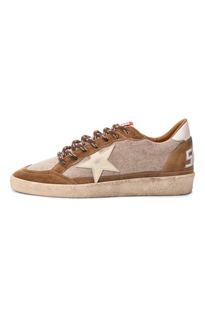Комбинированные кеды ball star GOLDEN GOOSE DELUXE BRAND, арт. GMF00117.F007947, фото 4
