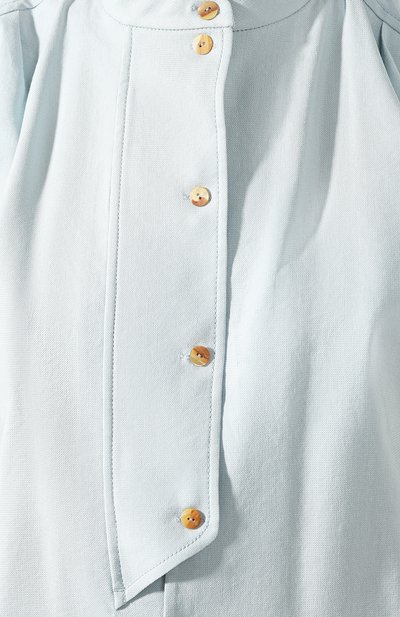 Рубашка REJINA PYO голубого цвета по цене 47000 руб., арт. C249/LINEN BLEND, фото 5 Рубашка REJINA PYO, арт. C249/LINEN BLEND, фото 5