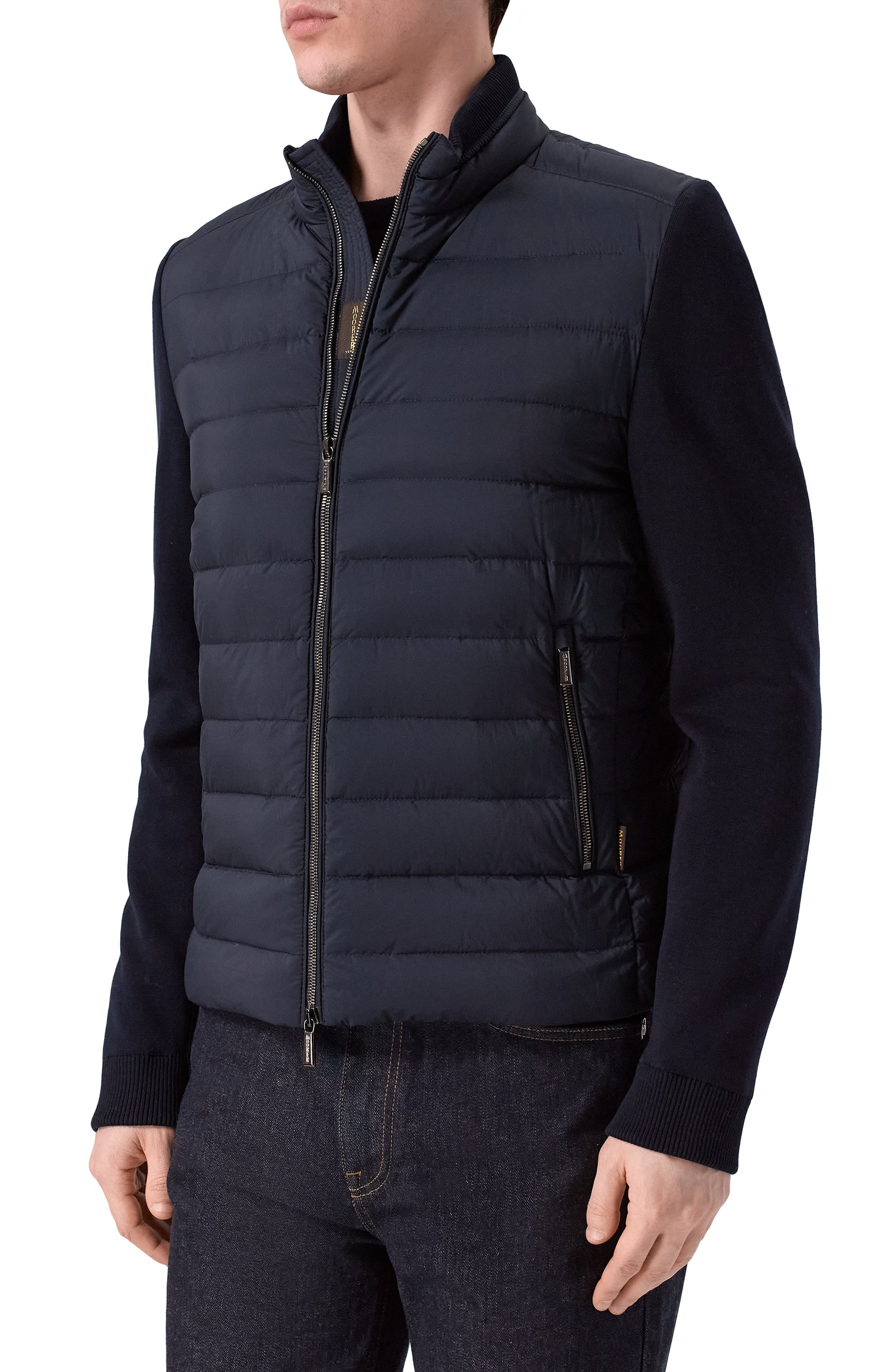 Пуховая куртка cattaneo-s3r MOORER темно-синего цвета по цене 221500 руб., арт. CATTANE0/S3R_001, фото 3 Пуховая куртка cattaneo-s3r MOORER, арт. CATTANE0/S3R_001, фото 3