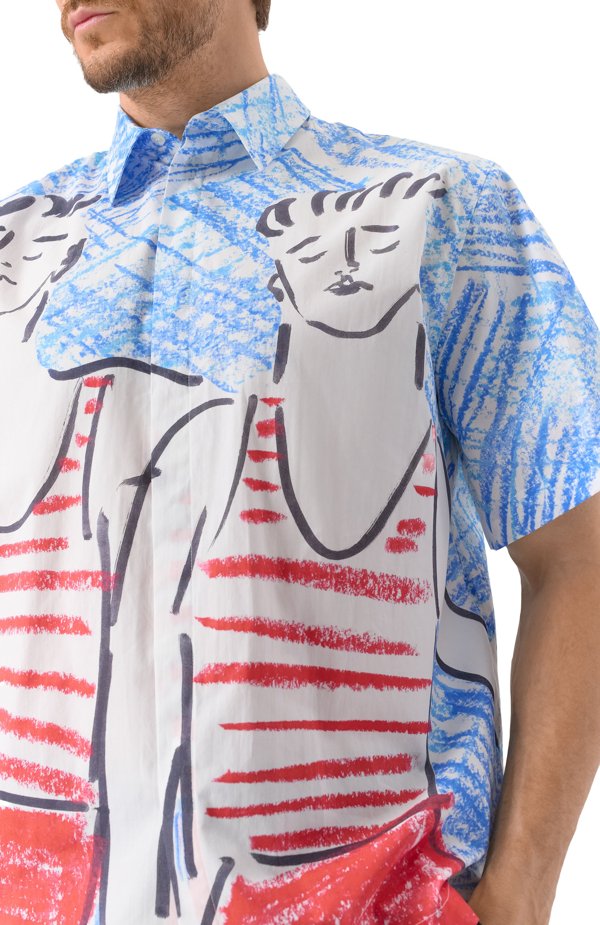 Хлопковая рубашка MSGM, арт. 3840ME16X/257053, фото 5