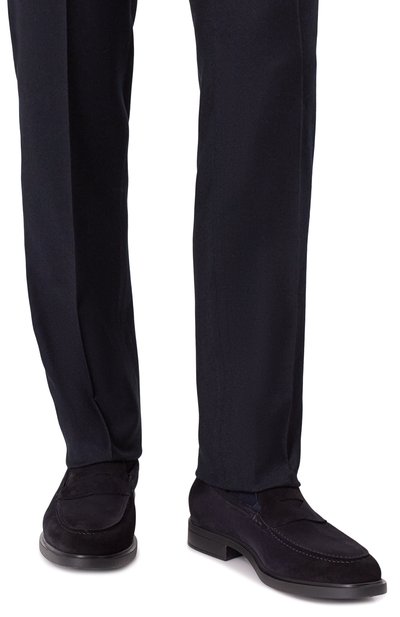 Замшевые пенни-лоферы DOUCAL'S, арт. DU3491MARCUT024N, фото 3