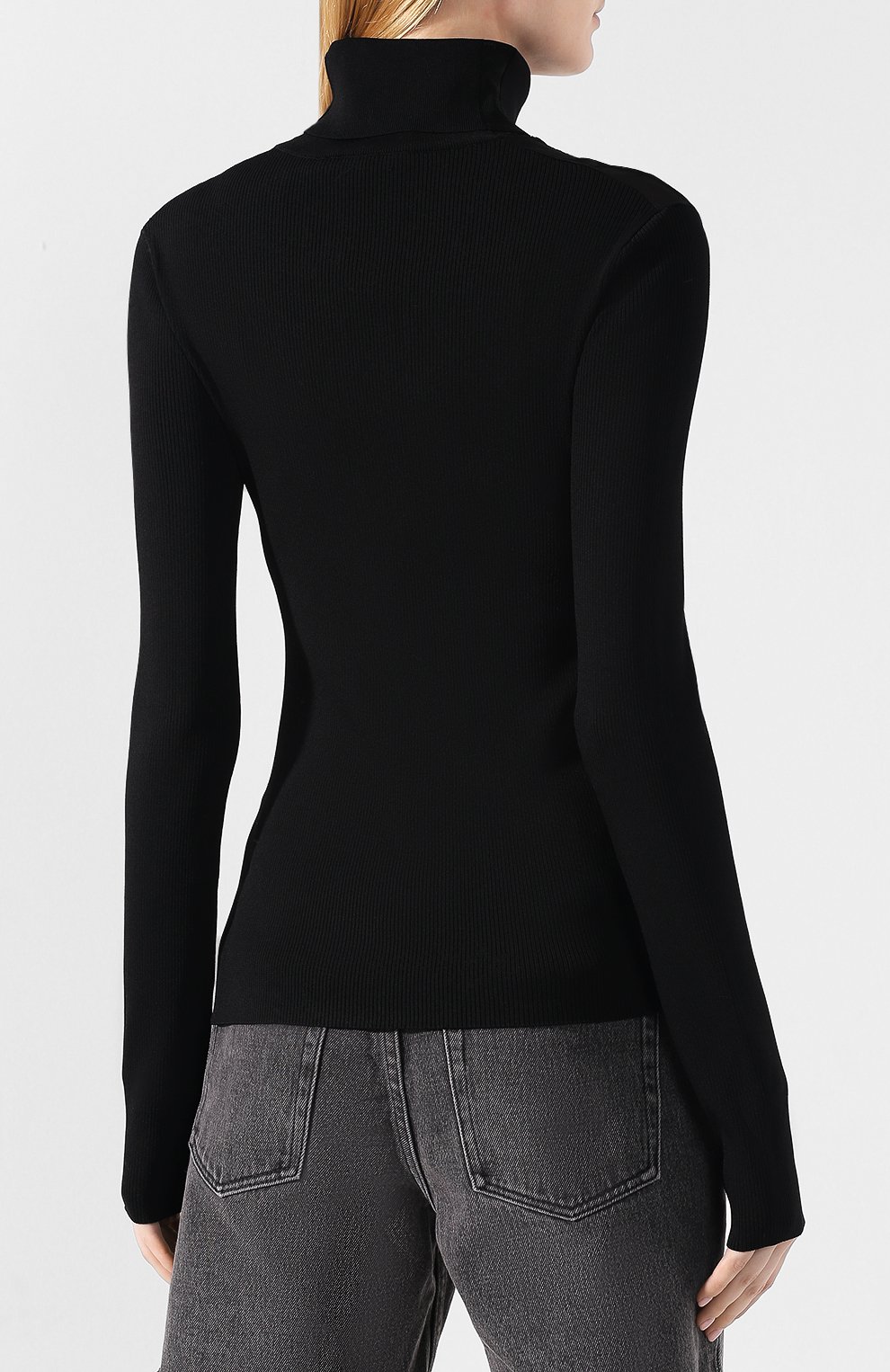 Водолазка HELMUT LANG черного цвета по цене 25250 руб., арт. J06HW705, фото 4 Водолазка HELMUT LANG, арт. J06HW705, фото 4