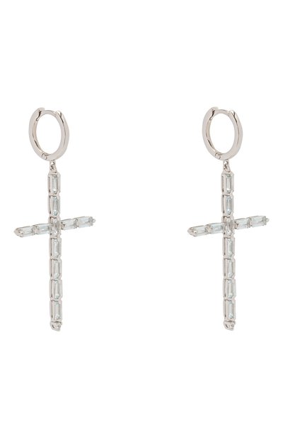 Серьги-кресты с голубым топазом MOONKA, арт. ec-erc-tpz, фото 3