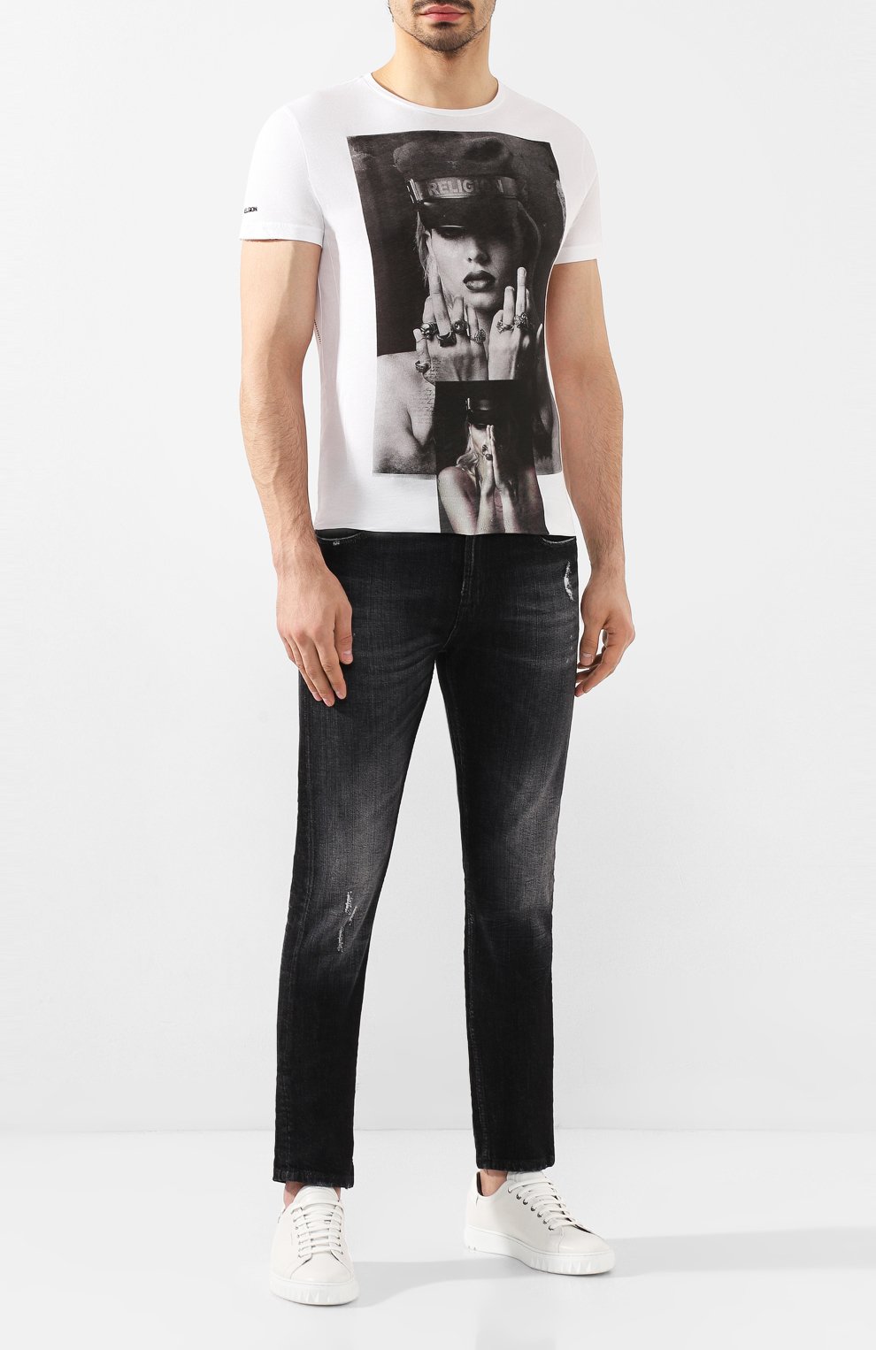 Хлопковая футболка RELIGION, арт. 49BSLF02, фото 2