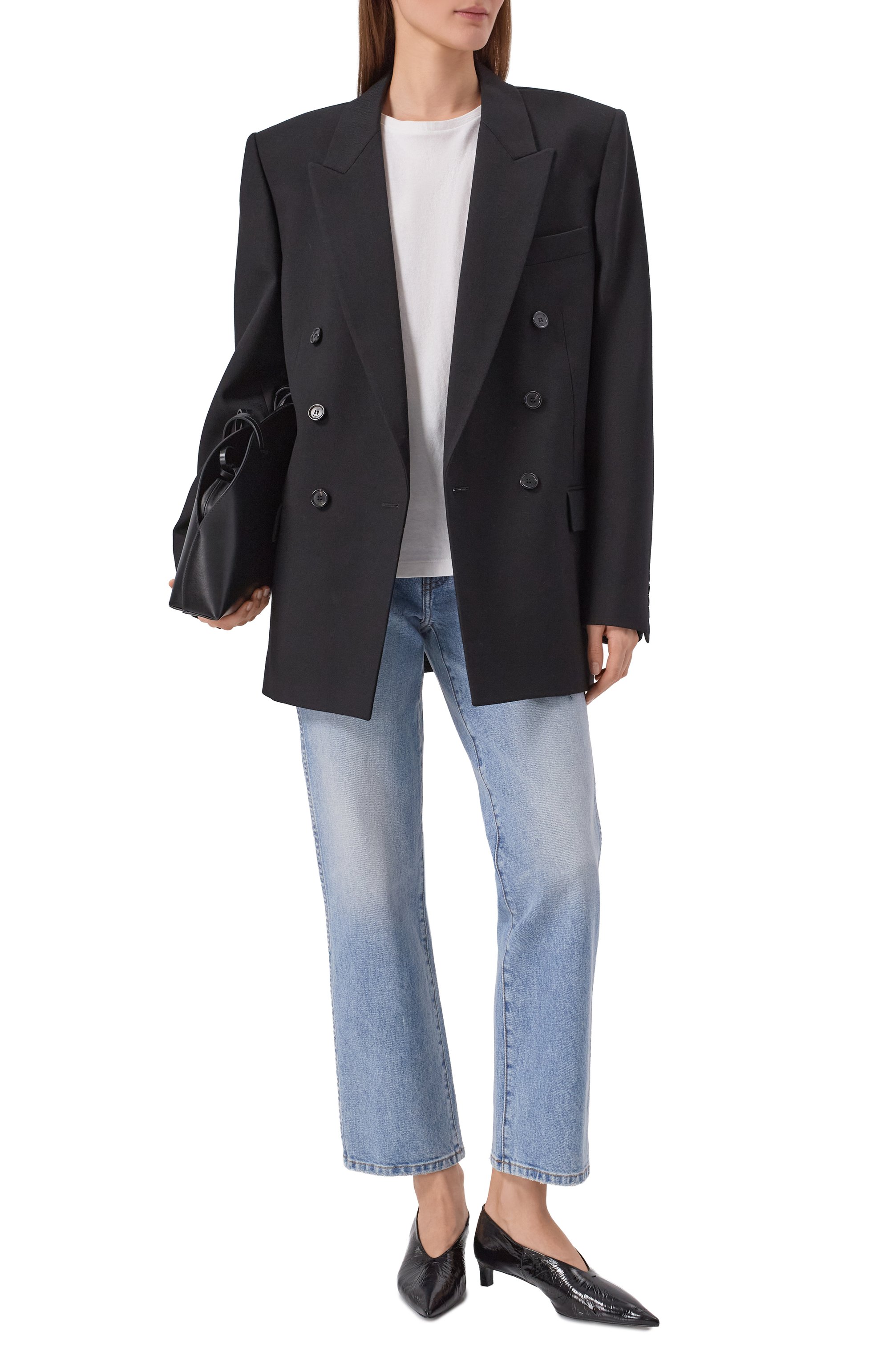 Джинсы abigail KHAITE голубого цвета по цене 74350 руб., арт. 1071-096/W916, фото 2 Джинсы abigail KHAITE, арт. 1071-096/W916, фото 2