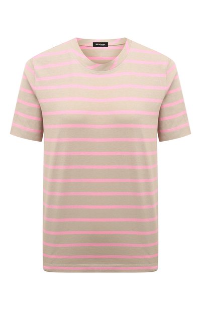 Женская хлопковая футболка KITON, арт. D53450K0949C